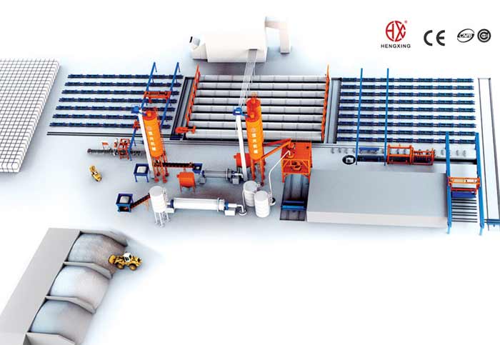 蒸壓加(jiā)氣混凝土砌塊(kuai)生産線 蒸壓加(jiā)氣塊設備